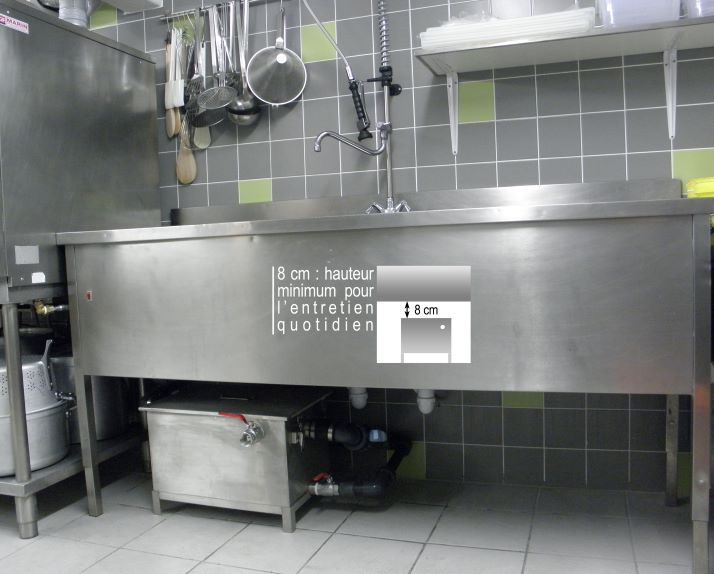 BAGT 80N BAC SEPARATEUR A GRAISSES RESTAURANT ET INDUSTRIE 120 COUVERTS