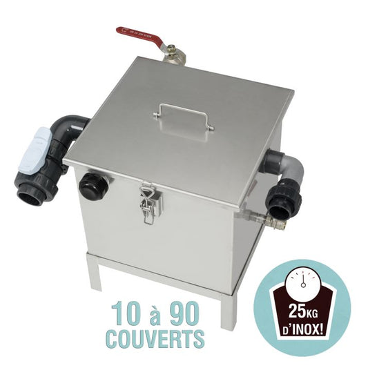 BAGT COMPACT BAC A GRAISSE PROFESSIONNEL COMPACT 90 COUVERTS  TRAITEUR RESTAURANT SOUS EVIER