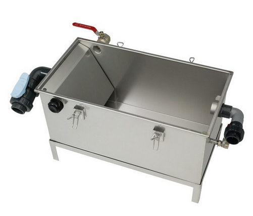 BAC SEPARATEUR A GRAISSES SOUS PLONGE 200 COUVERTS CE EN1825 POUR RESTAURANT ET INDUSTRIE BAGT 200N