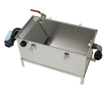 BAC SEPARATEUR A GRAISSES SOUS PLONGE 200 COUVERTS CE EN1825 POUR RESTAURANT ET INDUSTRIE BAGT 200N