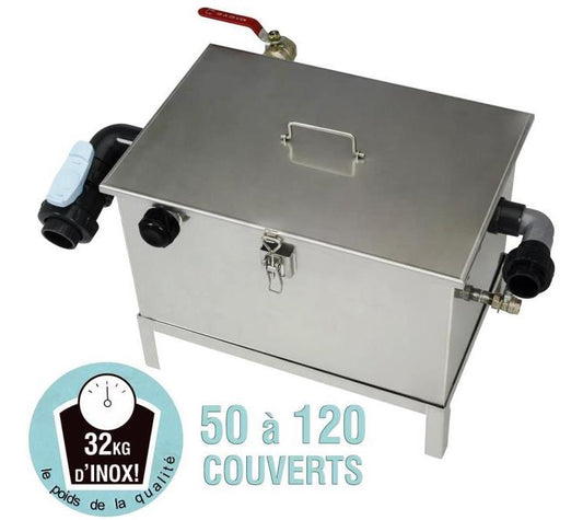 BAGT 80N BAC SEPARATEUR A GRAISSES RESTAURANT ET INDUSTRIE 120 COUVERTS